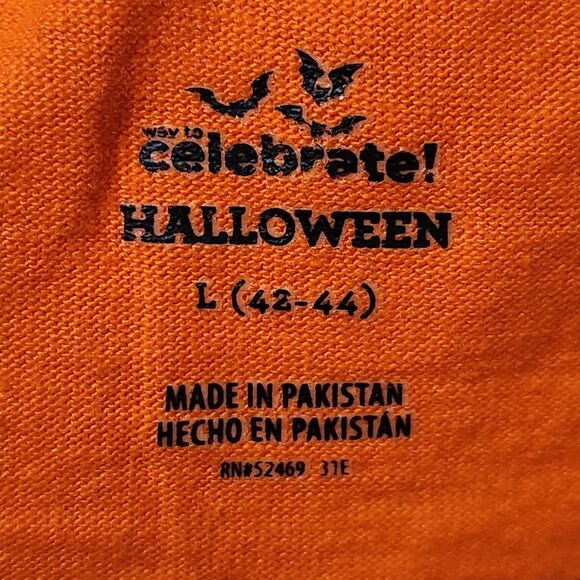 Halloween Tshirt For Men Size Large Orange - Picture 5 of 6